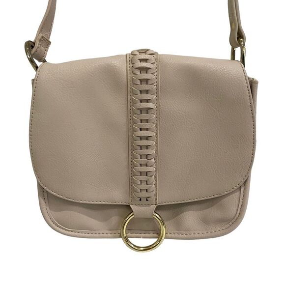 Olivia + Joy beige gold long crossbody handbag Purse - Faux Leather - boho - Picture 9 of 12